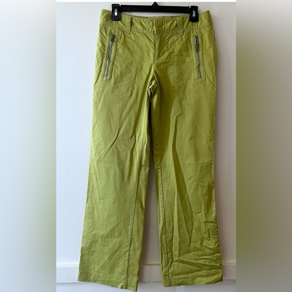 ISO: ATHLETA LIME GREEN HIKING ROLL UP CARGO PANTS